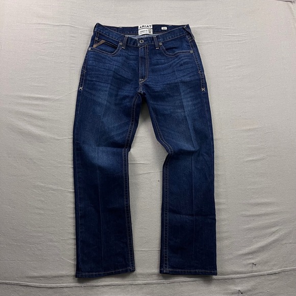 Ariat M5 Dennis Straight Leg Jeans Mens 36x32 Comet Dark Wash Denim - Picture 2 of 11